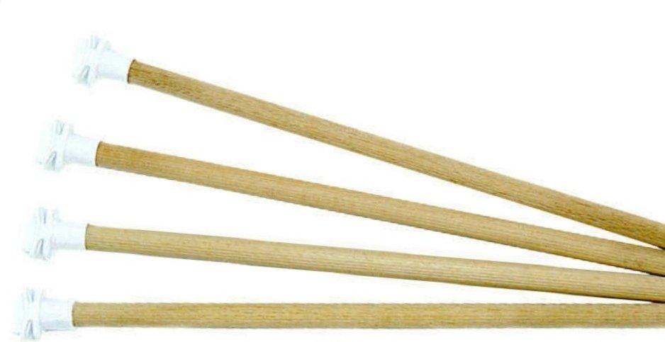 Plastik Tünek Başlıklı Tahta Tünek 12 mm 40 cm 10 Adet