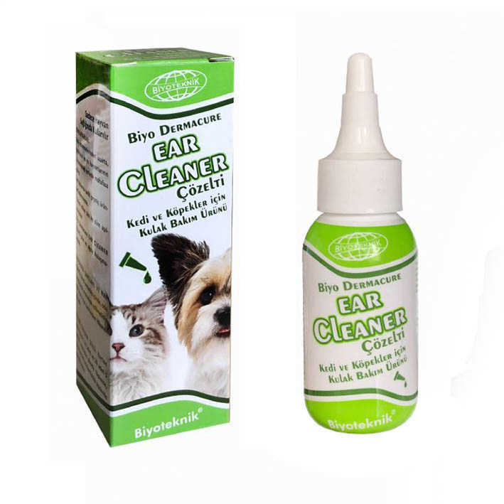 Biyo-Teknik Dermacure Ear Cleaner Çözelti Kedi ve Köpekler için Kulak Bakım Ürünü 50 ml