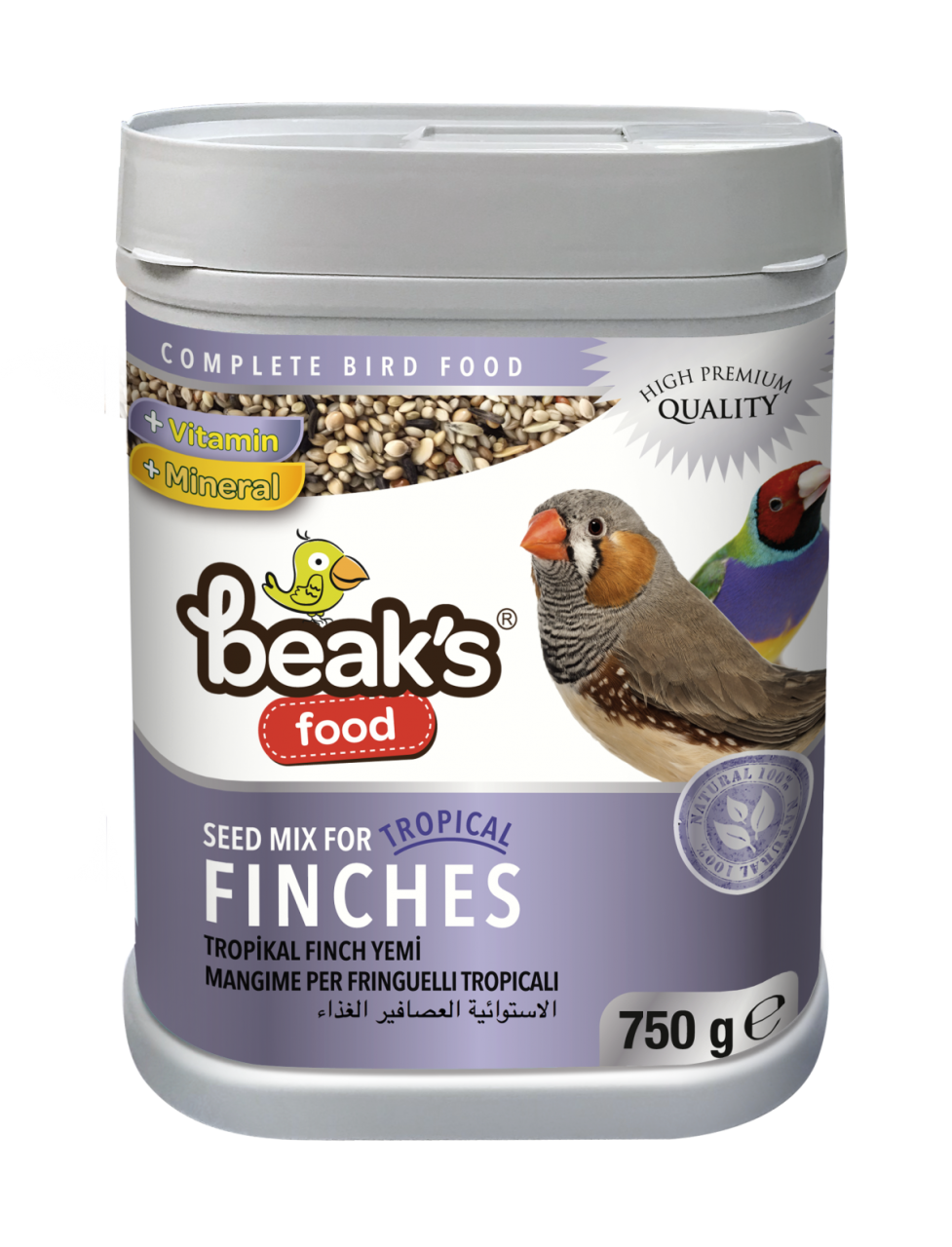 BEAKS Tropikal Finch Yemi 750 Gr 8 Adet