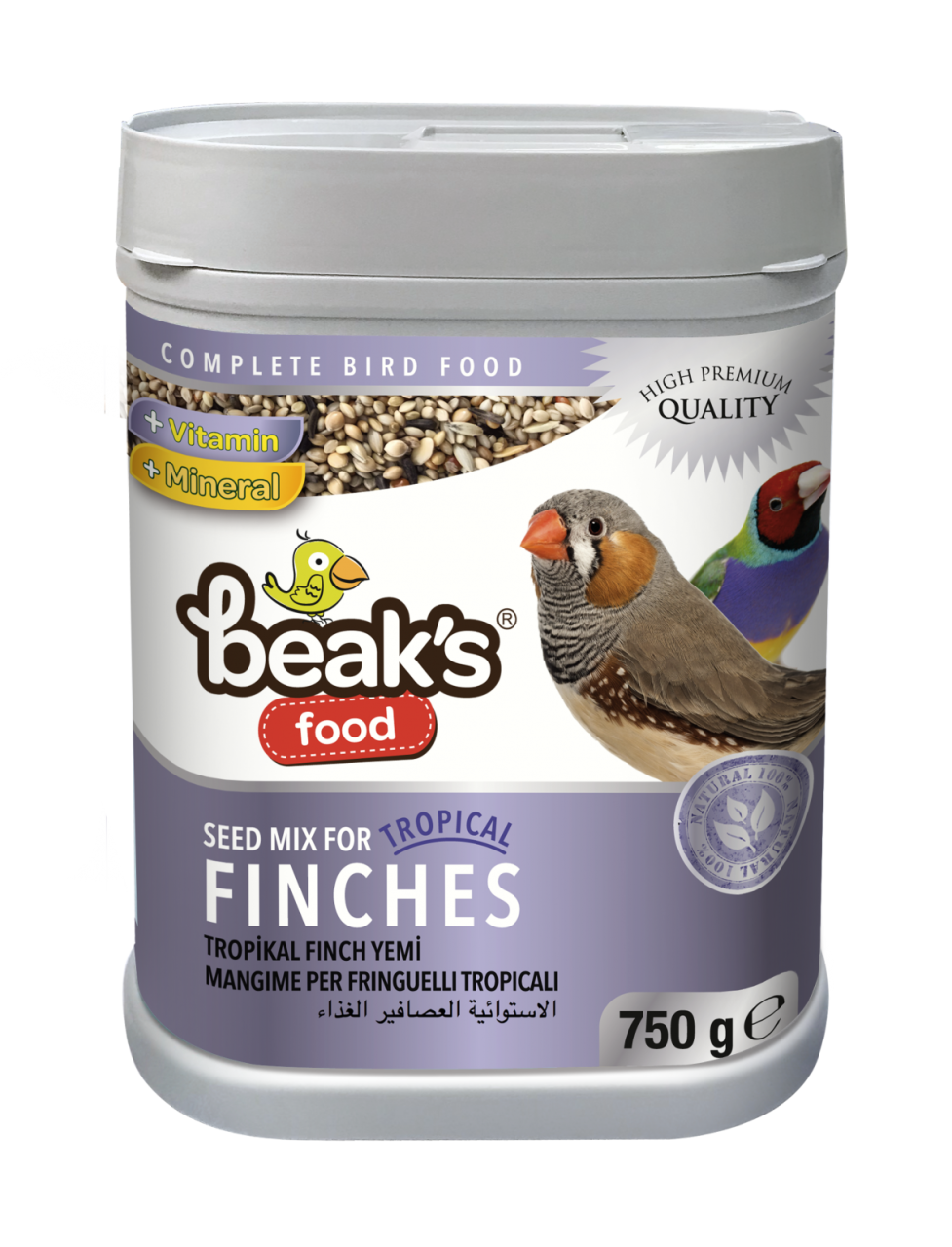 BEAKS Tropikal Finch Yemi 750 Gr 8 Adet