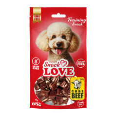 Snack Love Köpek Ödül Ve Eğitim Dana-Morina Küp Şekil Kesimli 12 mm Küp 70 gr