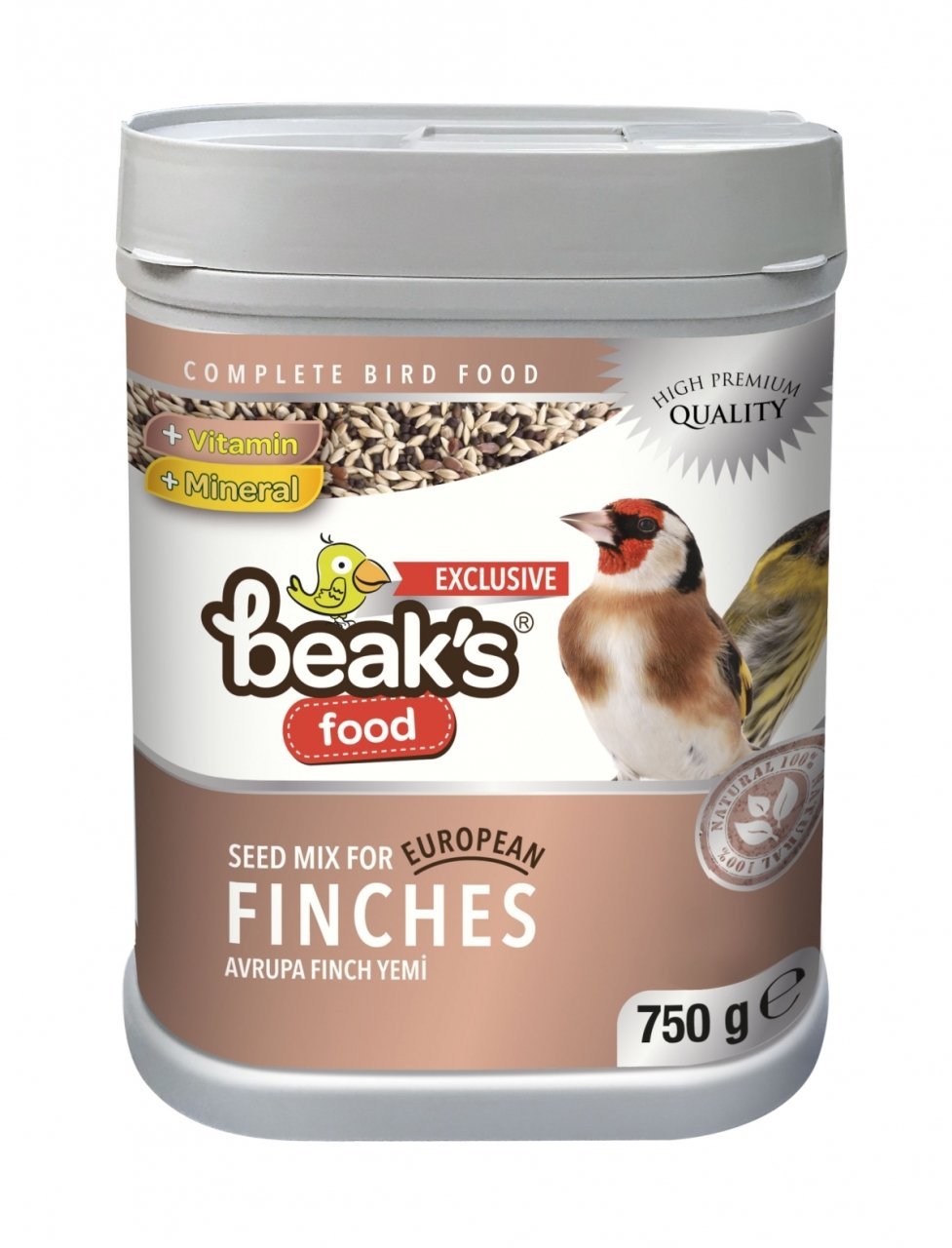 BEAKS Avrupa Finch Yemi 750 Gr 8 Adet