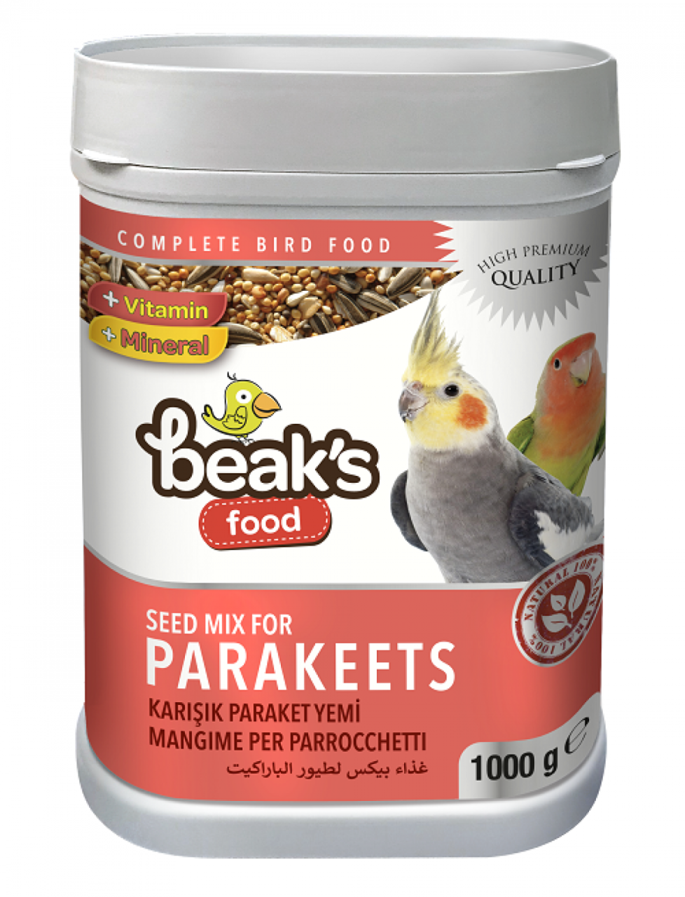 BEAKS Paraket Yemi 1000 Gr 6 Adet