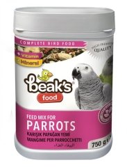 BEAKS Papağan Yemi 750 Gr 6 Adet