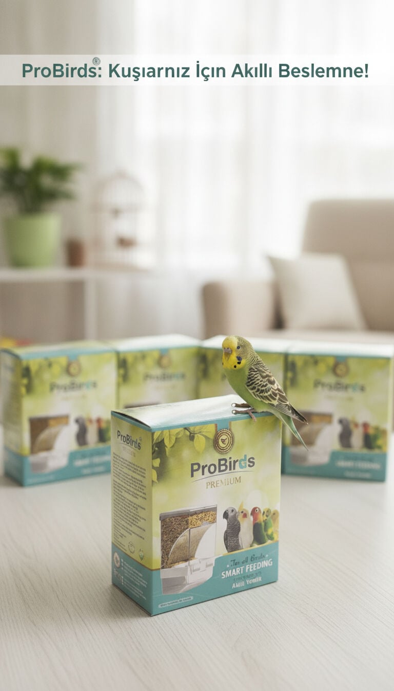 PRO BİRDS  PREMİUM Lüx 6'lı Akıllı Yemlik Beyaz