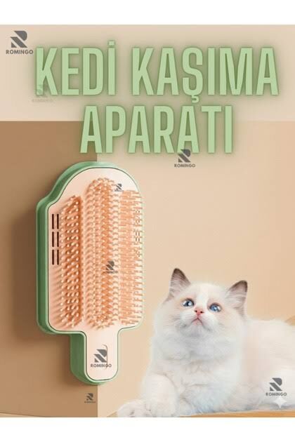 Kedi Boyun Kaşınma Fırçası Duvara Monte Köşe Kenar Tüy Toplayıcı Masaj Tarağı