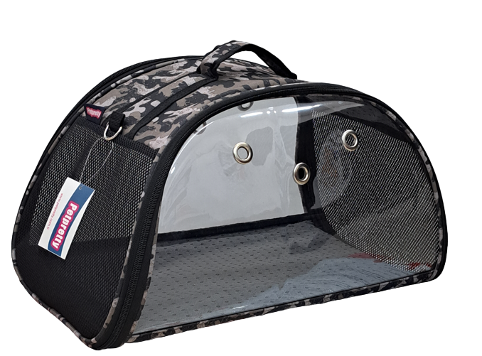 PETPRETTY ŞEFFAF ÇANTA GRİ KAMUFLAJ