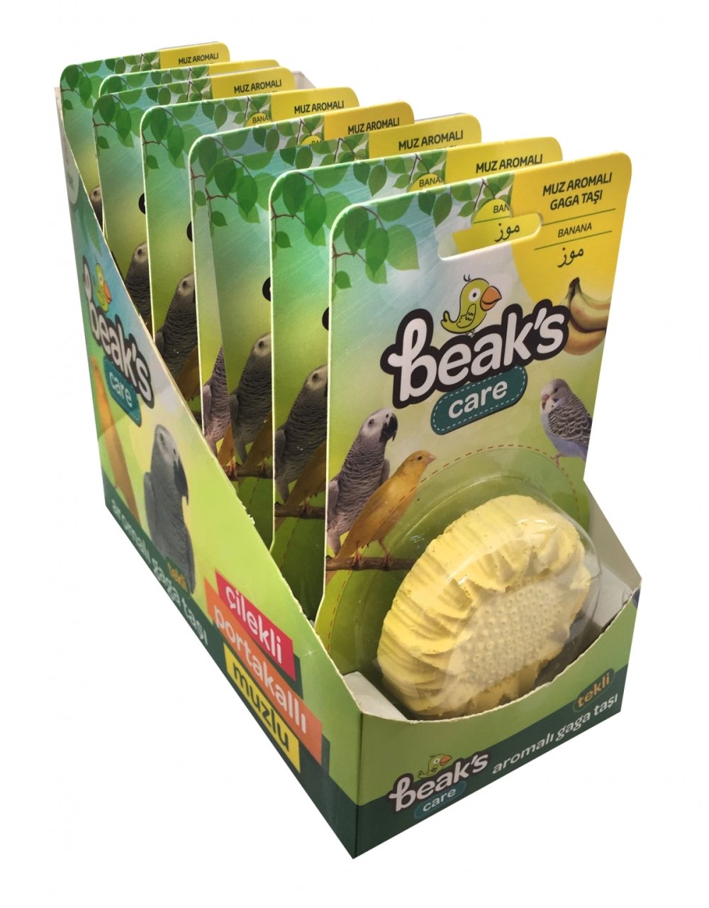 BEAKS Muz Aromalı Gaga Taşı - Tekli 8'li