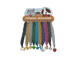 Kedi Köpek Boyun Tasması zincir Renkli 10'Lu