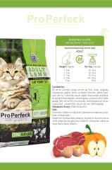 PRO PERFECK PREMİUM KUZULU BAL KABAKLI VE ELMALI KEDİ MAMASI 2 KG
