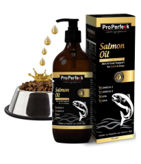 Pro Perfeck Kedi ve Köpekler İçin Somon Yağı 150 ML (Tüy Sağlığı ve İştah Açma Desteği)