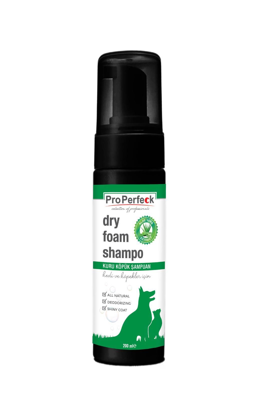 PRO PERFECK KEDİ VE KÖPEK KÖPÜK ŞAMPUAN ALOE VERA 200 ML 12 ADET