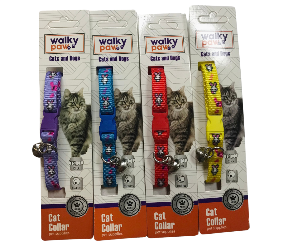 WALKY PAW KEDİ KÖPEK TAVŞAN DESENLİ BOYUN TASMASI 12'Lİ