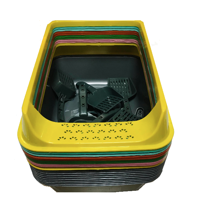 AÇIK KEDİ TUVALETİ ELEKLİ 50 CM 6 Adet