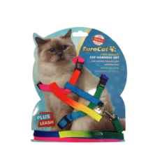 EuroCat Kedi Göğüs Tasması Gökkuşağı Desenli