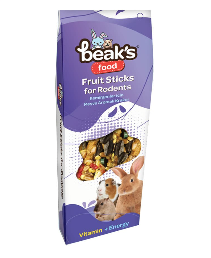 Meyveli Kemirgen Krakeri 2'li 8 Adet