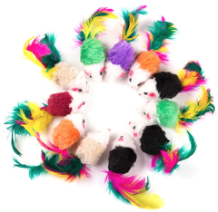 Kedi Oyuncağı 4 Cm 120 Li Renkli Fare