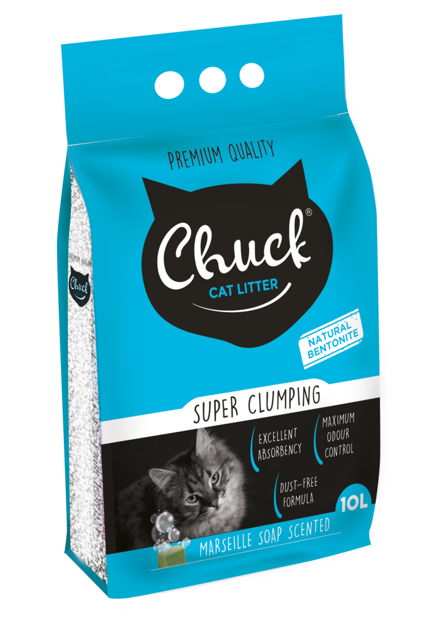 Chuck 10 Litre Marsilya Sabunlu İnce Bentonit Kedi Kumu