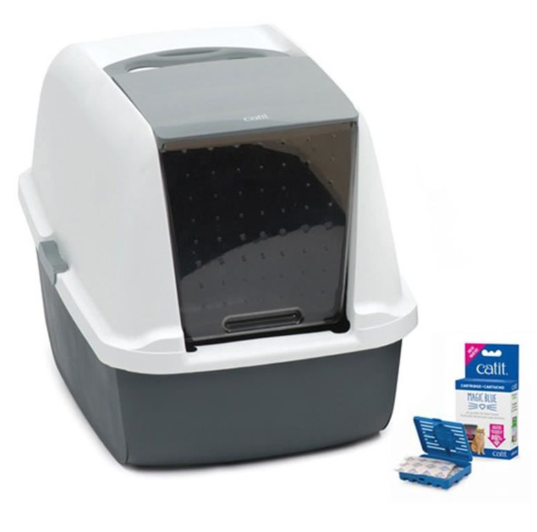 Catit Magıc Blue Litter Box Regular Kapalı Kedi Tuvaleti 57x46,5x39 Cm