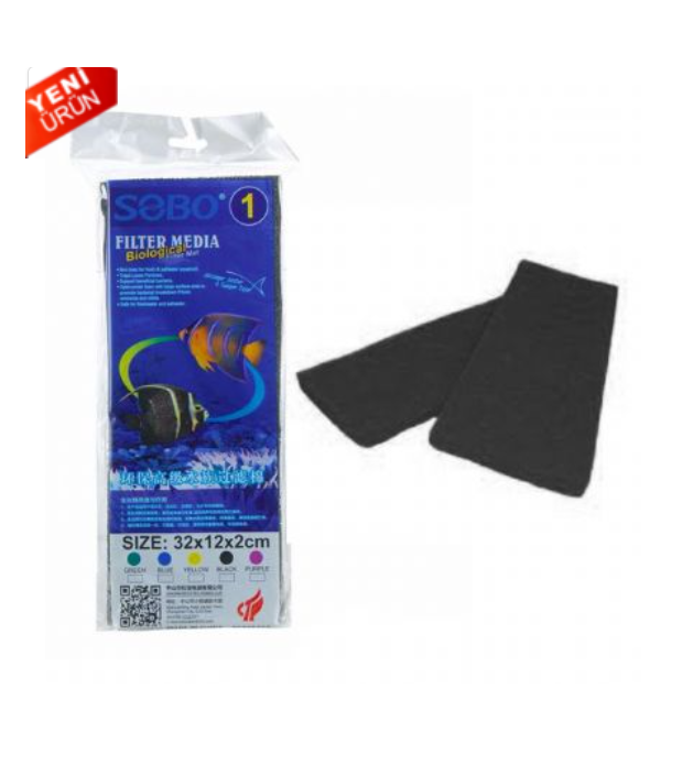 Sobo Filtre Süngeri 32x12x2 Siyah