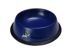 Baskılı Renkli Çelik Mama Kabı 22 Cm