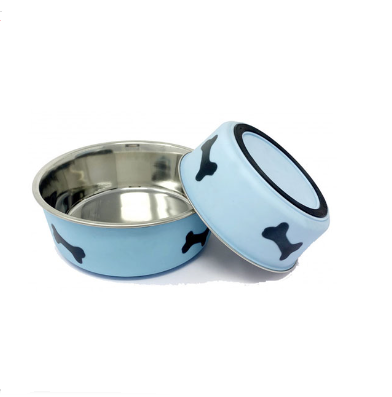 17cm 830ml Pati Desenli Mavi Mama Su Kabı