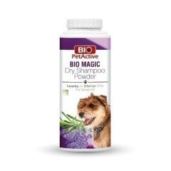BİO PETACTİVE KÖPEK TOZ ŞAMPUAN LAVANTA VE BİBERİYE ÖZLÜ 150 GR