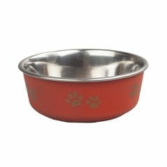 17cm 830ml Pati Desenli Yavruağzı  Mama ve Su Kabı