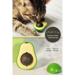 10 Adet Yedekli Avokado Kedi Çimi Topu Avokado Kedi Nanesi Oyuncağı