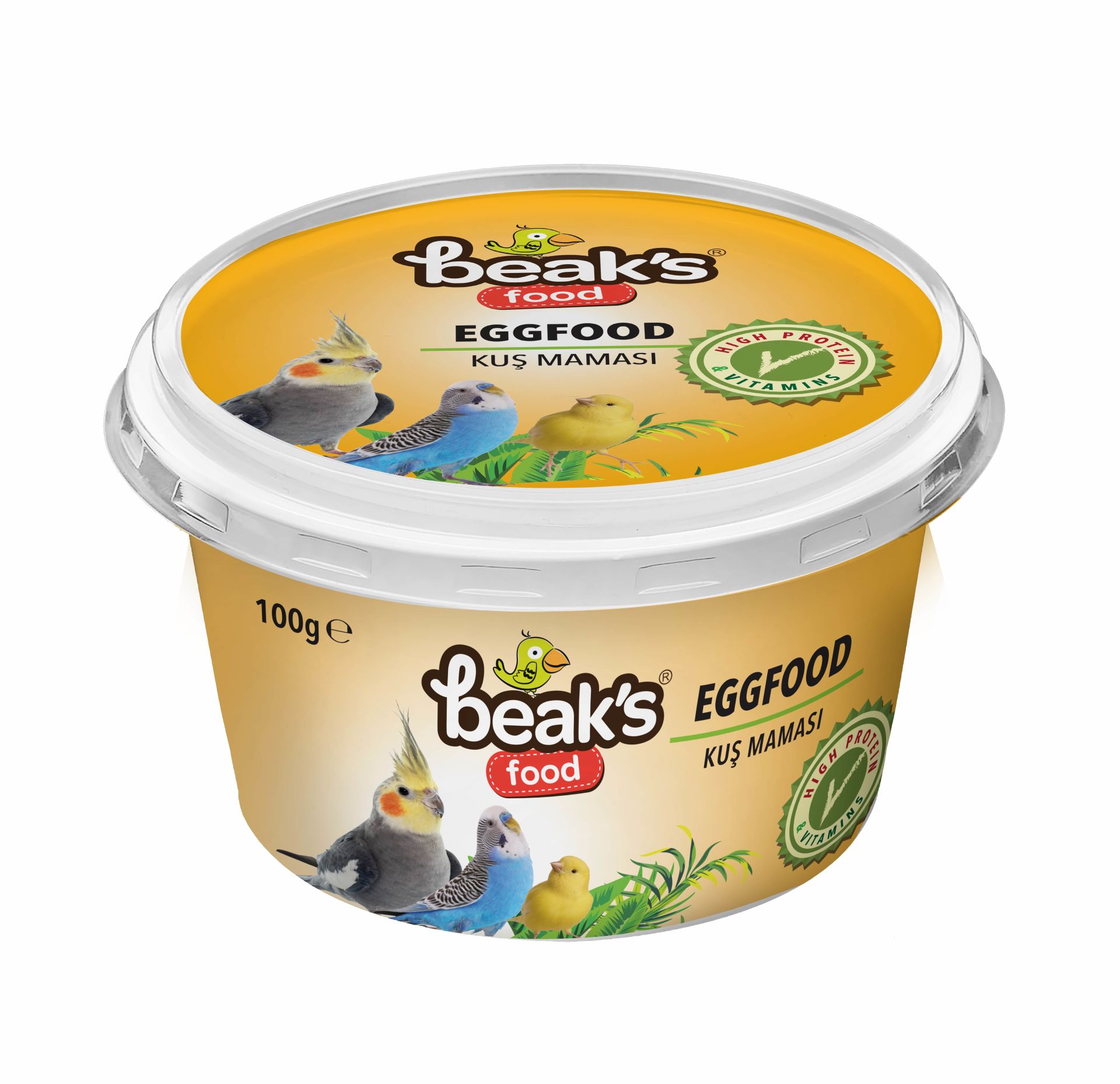 Beaks Kuş Maması - 100 g Yumurtalı 4 Adet