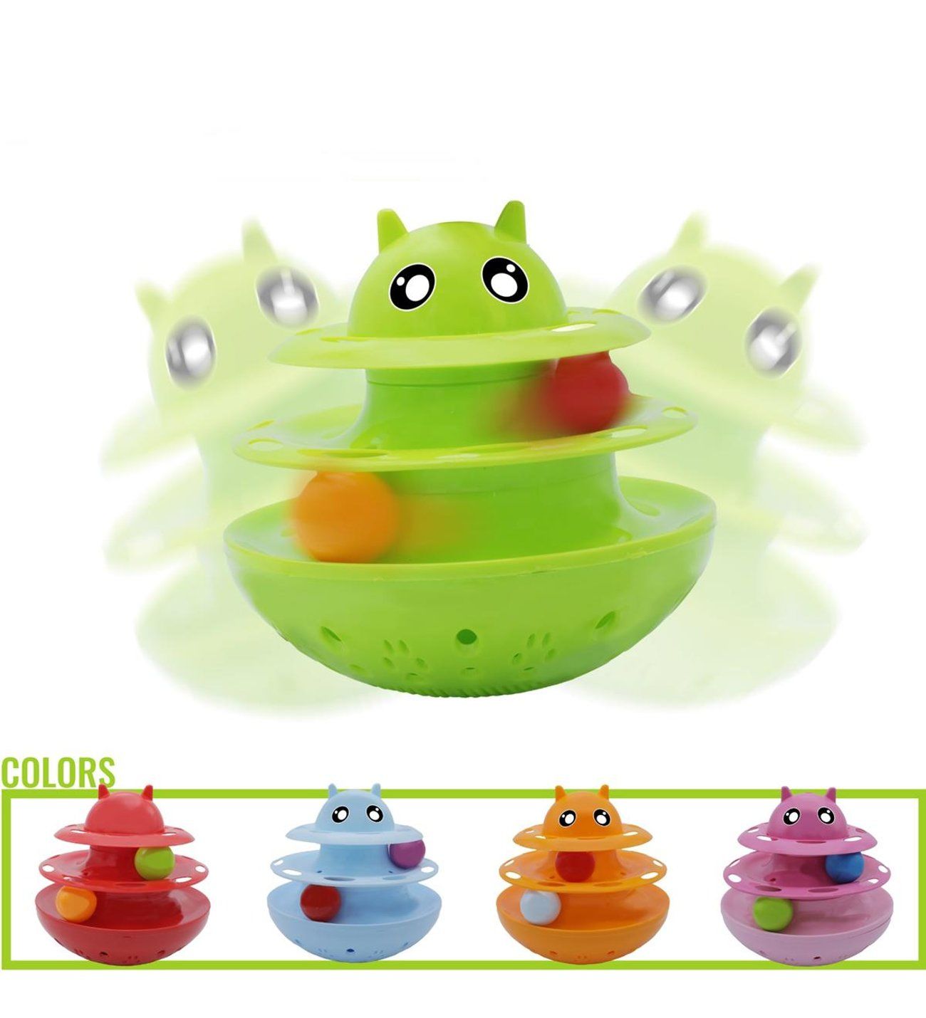 Nunbell İki Katlı Hacıyatmaz Kedi Ve Köpek Oyuncağı