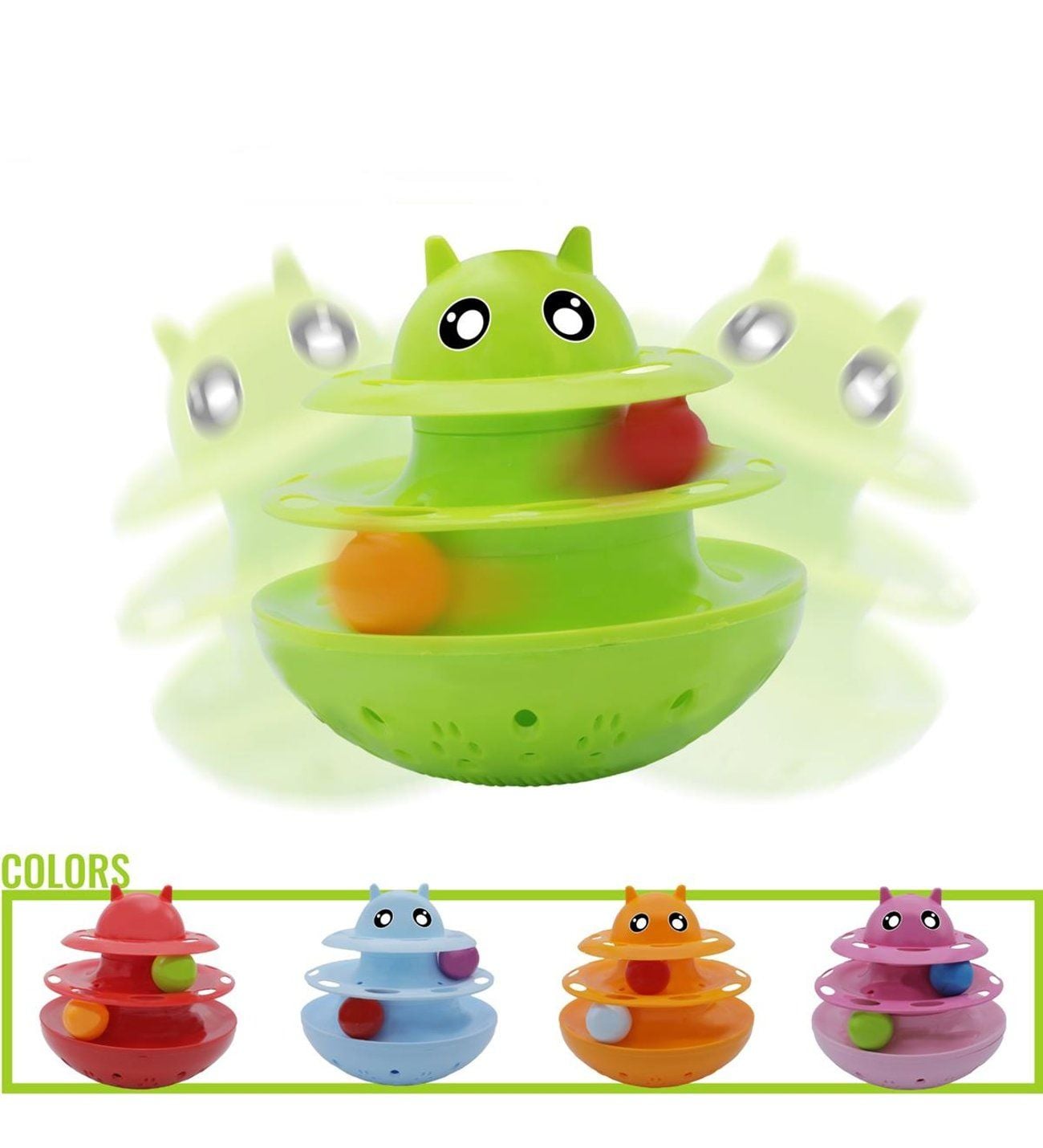 Nunbell İki Katlı Hacıyatmaz Kedi Ve Köpek Oyuncağı