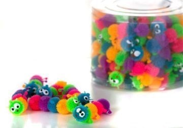 Kedi Oyuncağı 6.3 Cm Silikon Tırtıl 60 Lı