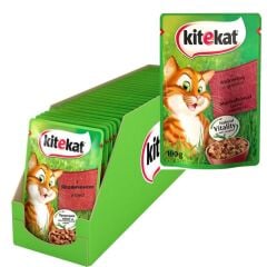 Kitekat Sığır Etli Pouch Kedi Maması 100 gr. 28 Adet