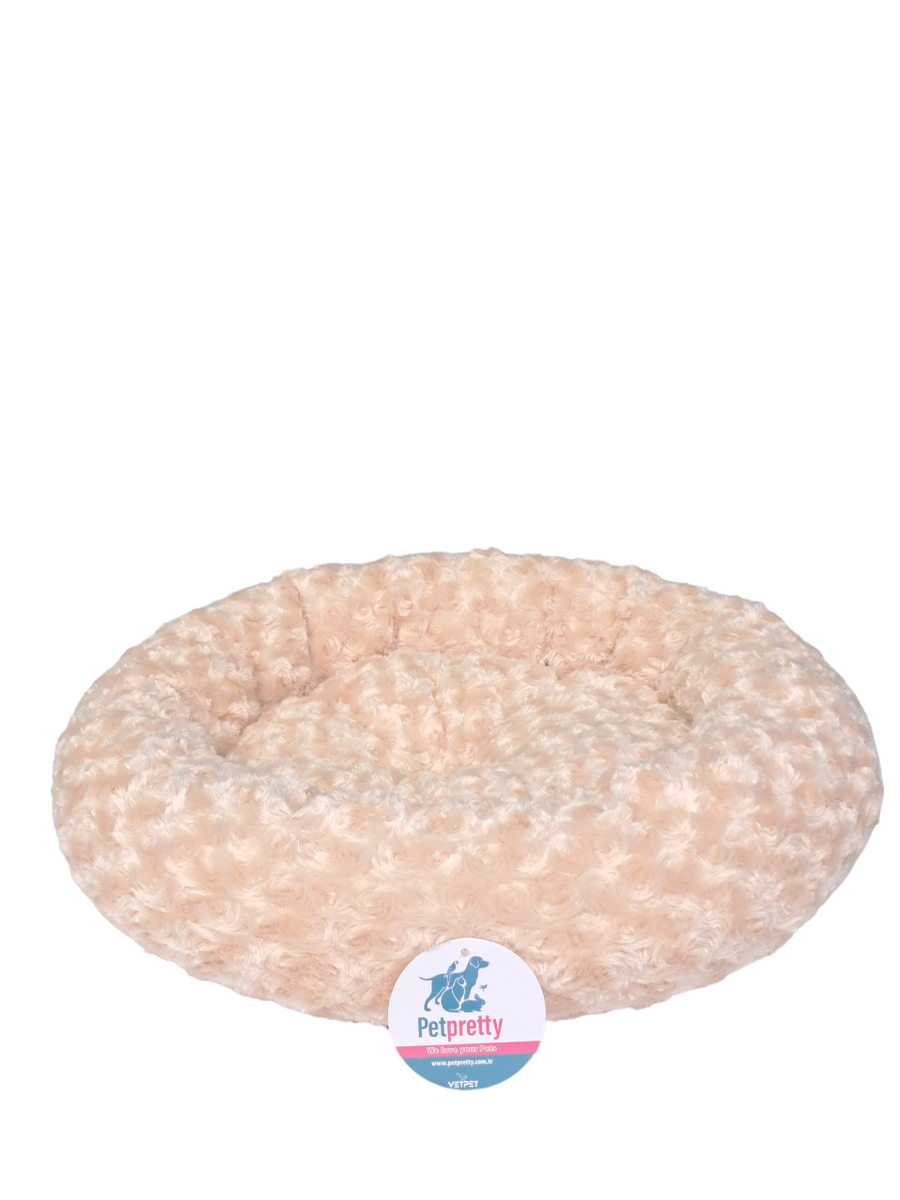 SİMİT YATAK PELUŞ BEJ 55x55cm