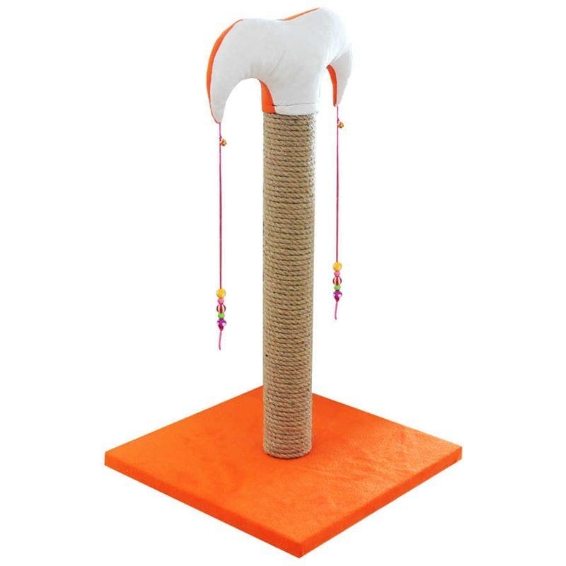 4 Adet Şapkalı Tırmalama Tahtası 60 Cm