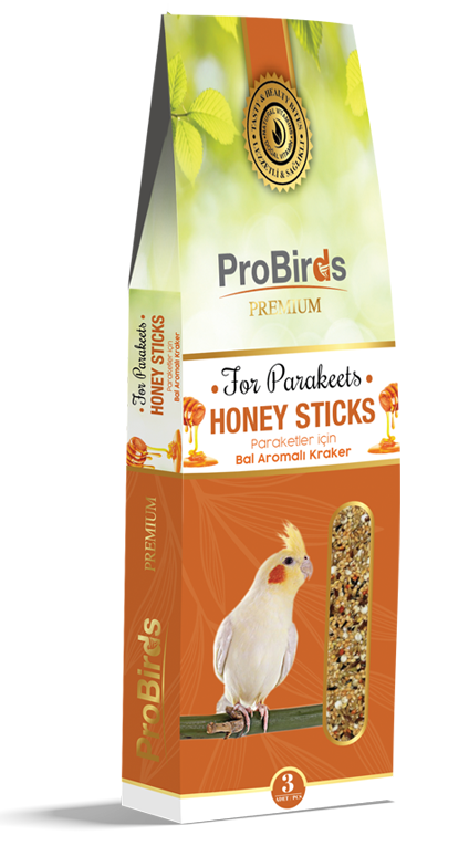 PRO BİRDS 3'lü Ballı Paraket Krakeri 10'LU