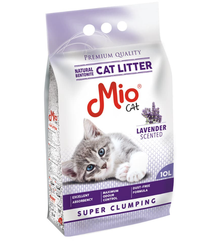Mio Lavanta İnce Bentonit Kedi Kumu 10 Lt
