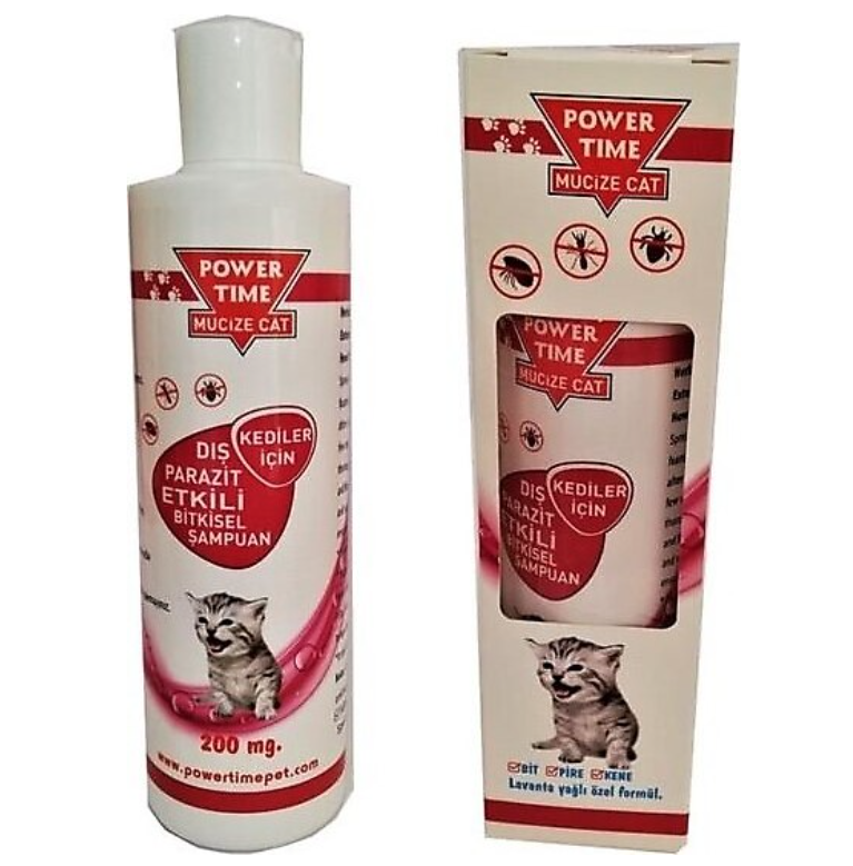 Power Tıme Kedi Dış Parazit Şampuan 200 mg