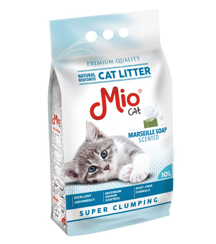 Mio Marsilya Sabun İnce Bentonit Kedi Kumu 10 Lt