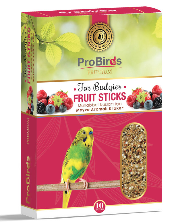 PRO BİRDS Meyveli Muhabbet Krakeri 10'LU