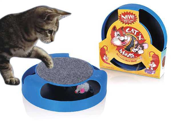 Fareli Çember Kedi Oyuncağı 25 cm