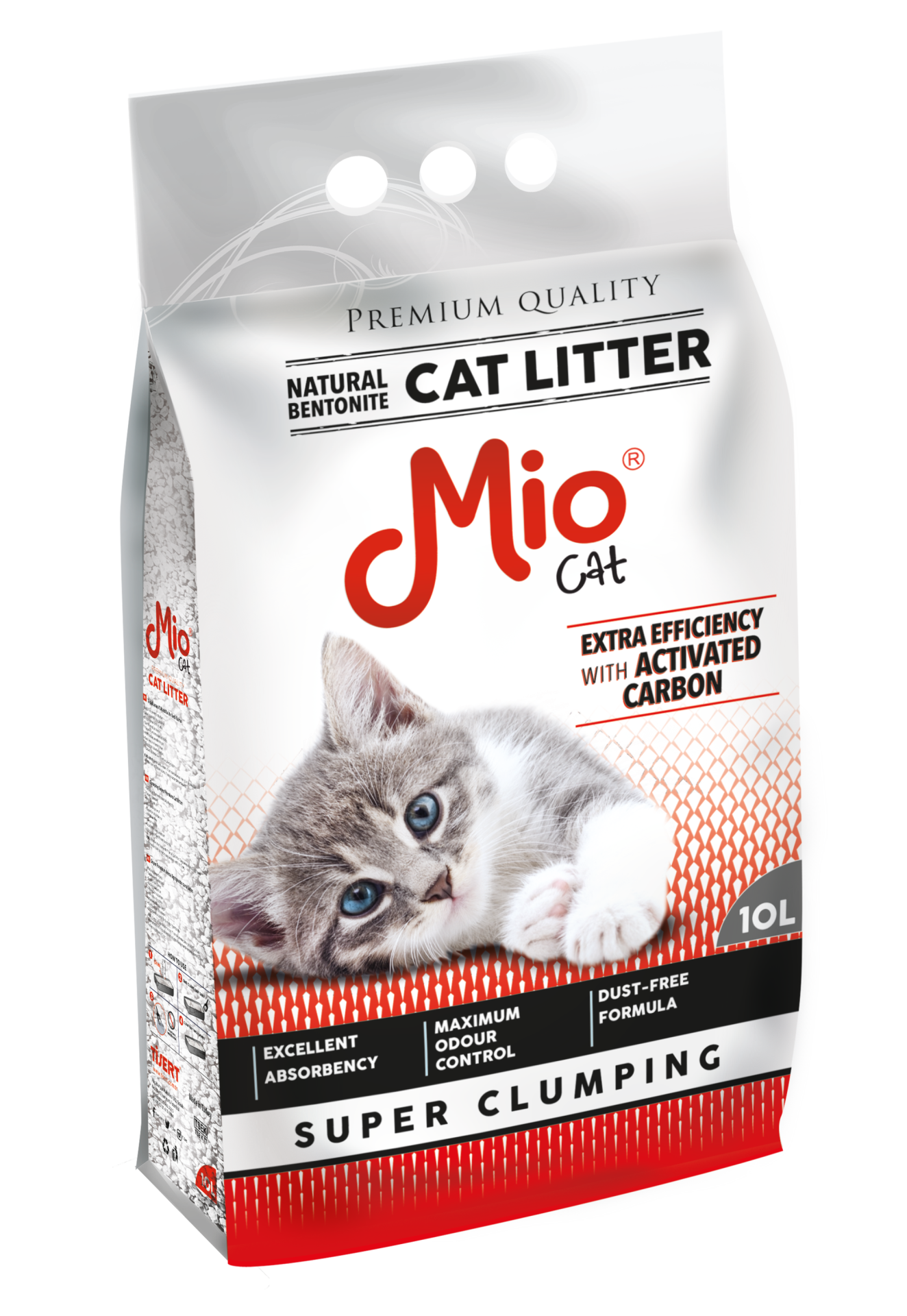 MİO 10 Lt. Aktif Karbonlu Bentonit Kedi Kumu