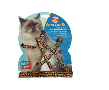 EuroCat Kedi Göğüs Tasması Leopar Desenli