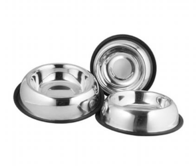 EuroGold Desenli Çelik Mama Kabı Oval 24 oz