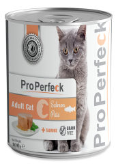 PRO PERFECK SOMONLU YETİŞKİN KEDİ KONSERVESİ 400 GR 24 ADET