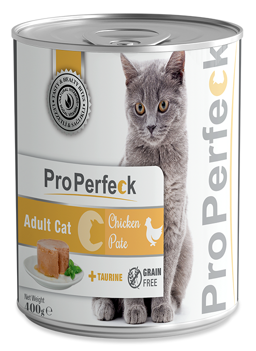 PRO PERFECK TAVUKLU YETİŞKİN KEDİ KONSERVESİ 400 GR 24 ADET