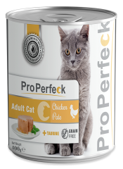 PRO PERFECK TAVUKLU YETİŞKİN KEDİ KONSERVESİ 400 GR 24 ADET