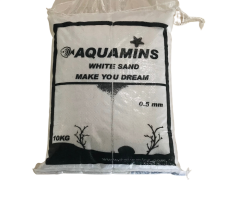 AQUAMİNS BEYAZ AKVARYUM KUMU 0.5 MM 10 KG