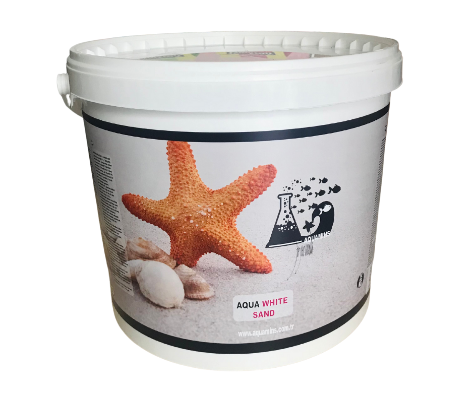 AQUAMİNS BEYAZ AKVARYUM KUMU 0.5 MM 25 KG